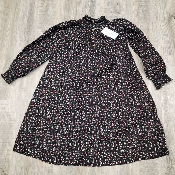 NWT Ali Specials Little Girls Floral Velvet Dress Size 9 - Picture 3 of 6